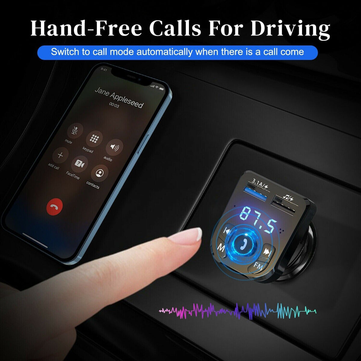 Wireless Bluetooth Car FM Transmitter