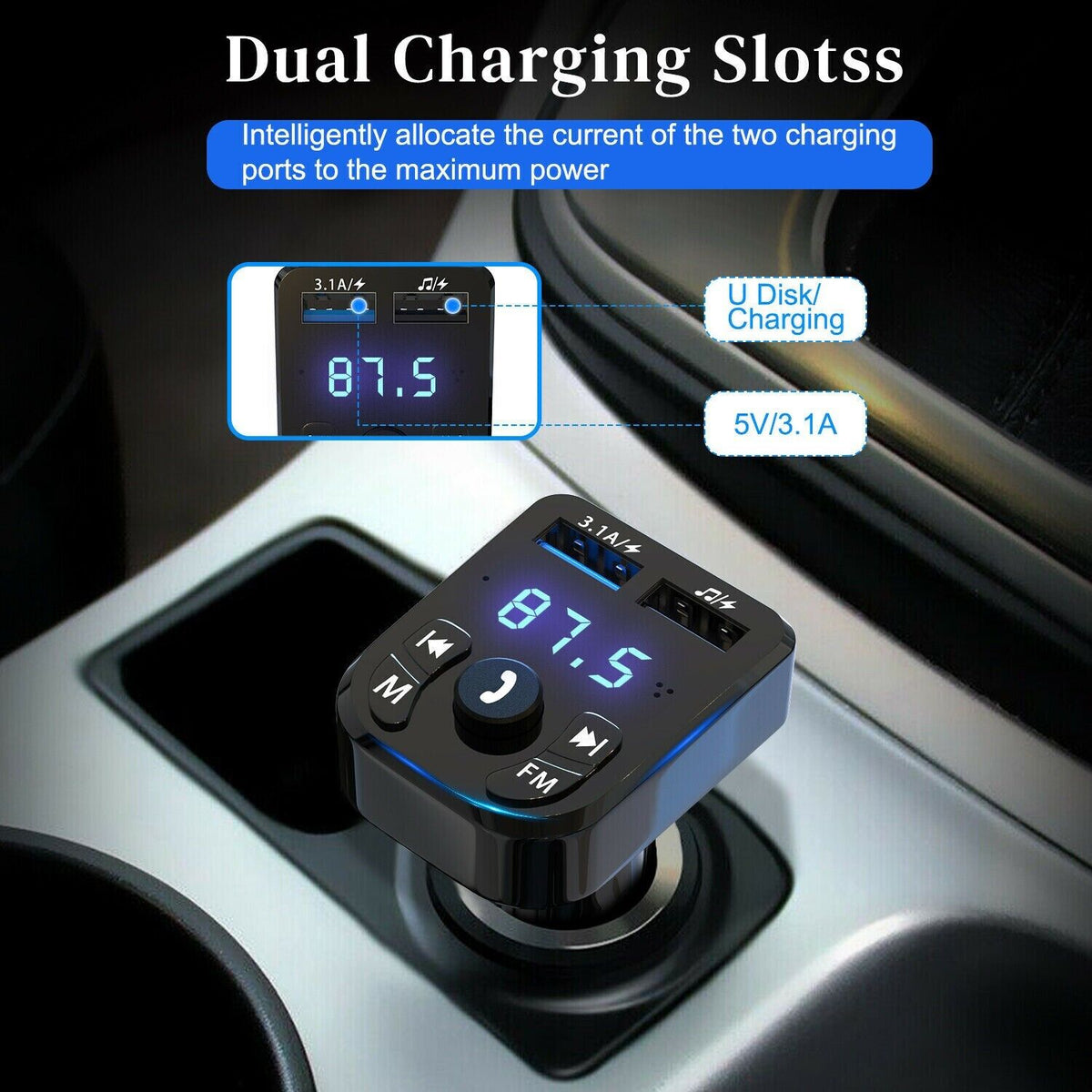 Wireless Bluetooth Car FM Transmitter