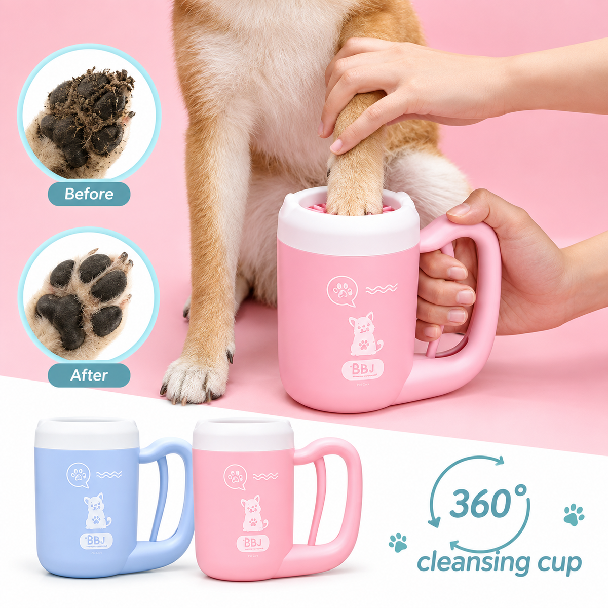 Portable Dog Paw Cleaner