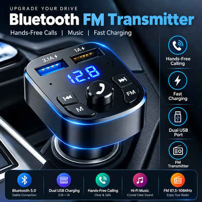 Wireless Bluetooth Car FM Transmitter